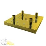 صفحه لوستر سقفی استیل مربع مدل DSFe-SLS