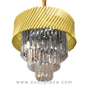 لوستر کریستالی پروفیلی مورب گرد