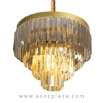 لوستر کریستالی کاردی طبقاتی گرد