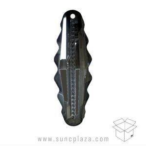 آویز کلیپس کاجی شیاردار کد 2301 کارتنی دودی